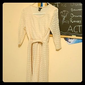 Laced dress with belt included never worn